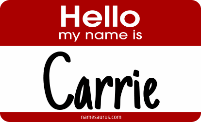 Hello my name is Carrie png download