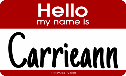 Hello my name is Carrieann png download