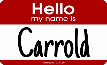 Hello my name is Carrold png download