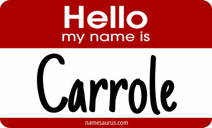 Hello my name is Carrole png download