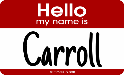 Hello my name is Carroll png download