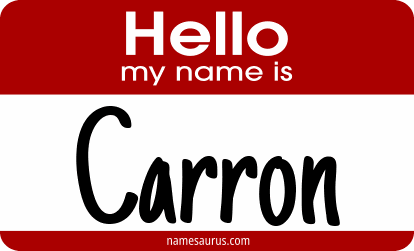 Hello my name is Carron png download