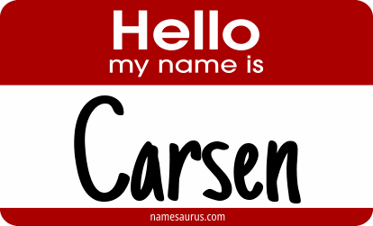 Hello my name is Carsen png download