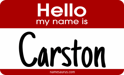Hello my name is Carston png download