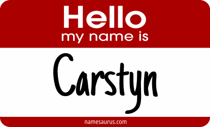 Hello my name is Carstyn png download