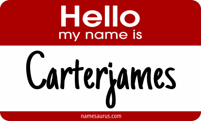 Hello my name is Carterjames png download