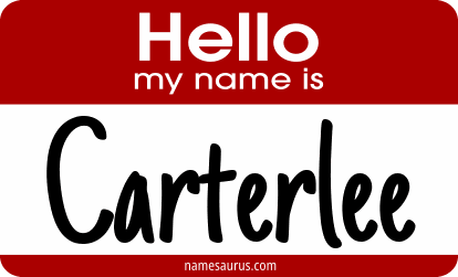 Hello my name is Carterlee png download