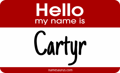 Hello my name is Cartyr png download