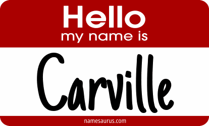 Hello my name is Carville png download