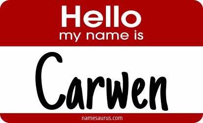 Hello my name is Carwen png download