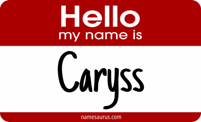 Hello my name is Caryss png download
