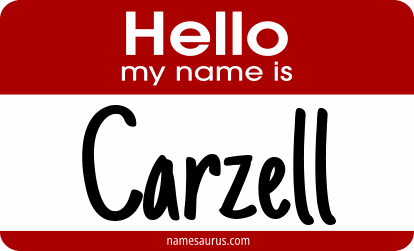 Hello my name is Carzell png download