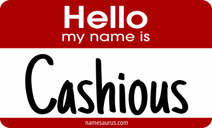 Hello my name is Cashious png download