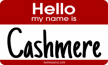 Hello my name is Cashmere png download