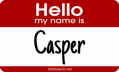 Hello my name is Casper png download