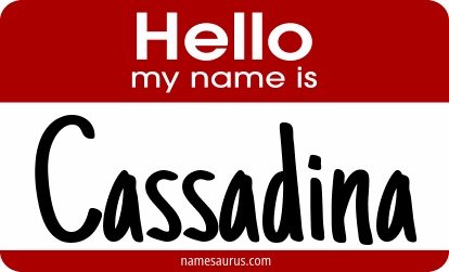 Hello my name is Cassadina png download