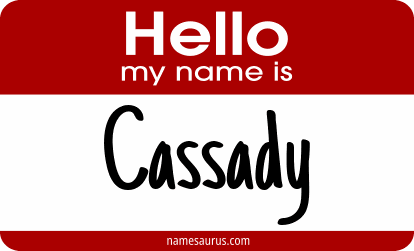 Hello my name is Cassady png download