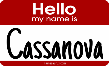 Hello my name is Cassanova png download
