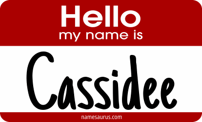 Hello my name is Cassidee png download