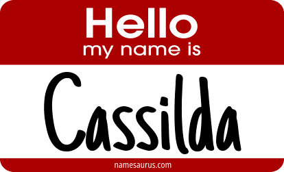 Hello my name is Cassilda png download
