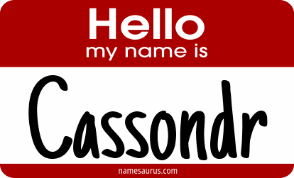 Hello my name is Cassondr png download