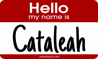 Hello my name is Cataleah png download