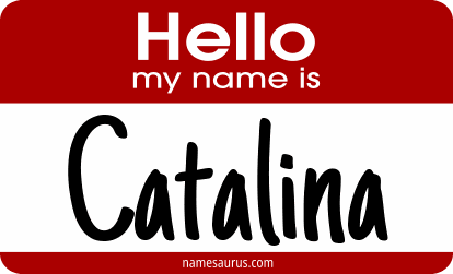 Hello my name is Catalina png download