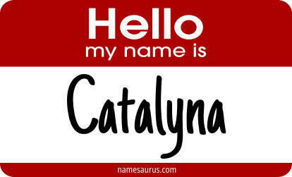 Hello my name is Catalyna png download