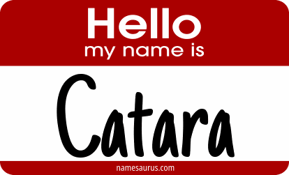 Hello my name is Catara png download