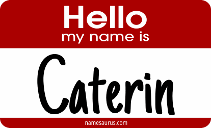 Hello my name is Caterin png download