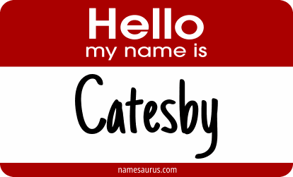Hello my name is Catesby png download
