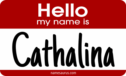 Hello my name is Cathalina png download