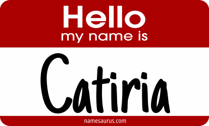 Hello my name is Catiria png download