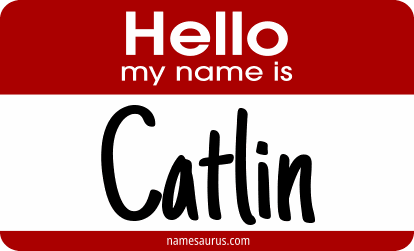 Hello my name is Catlin png download