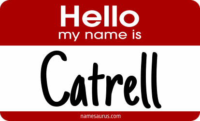 Hello my name is Catrell png download