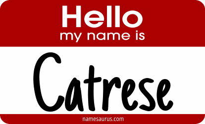 Hello my name is Catrese png download