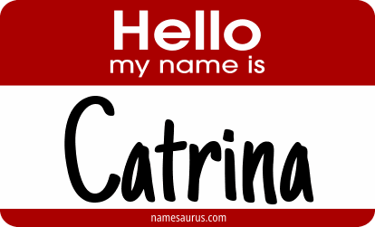 Hello my name is Catrina png download