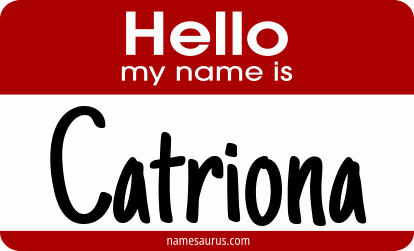 Hello my name is Catriona png download