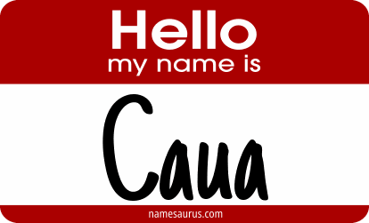 Hello my name is Caua png download