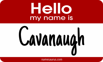 Hello my name is Cavanaugh png download