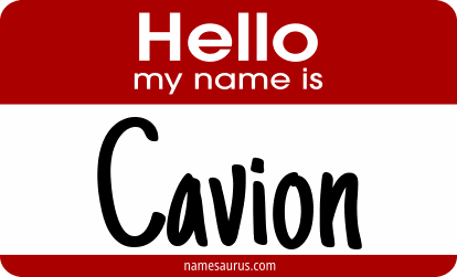Hello my name is Cavion png download