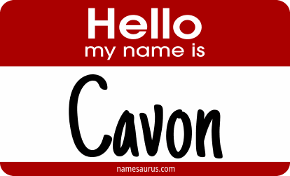 Hello my name is Cavon png download