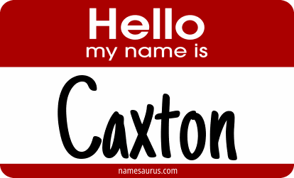 Hello my name is Caxton png download