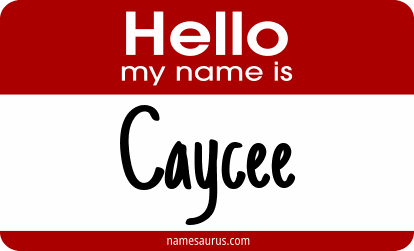 Hello my name is Caycee png download