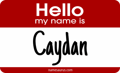 Hello my name is Caydan png download