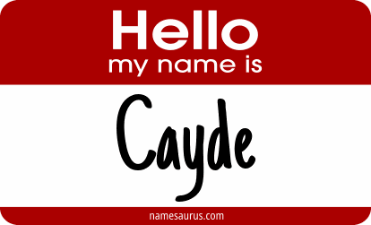 Hello my name is Cayde png download