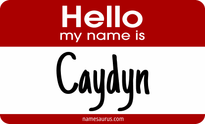 Hello my name is Caydyn png download