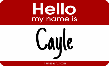 Hello my name is Cayle png download