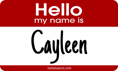 Hello my name is Cayleen png download