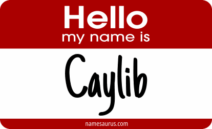 Hello my name is Caylib png download